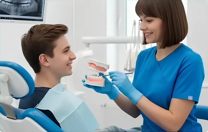 Teeth cleaning demo